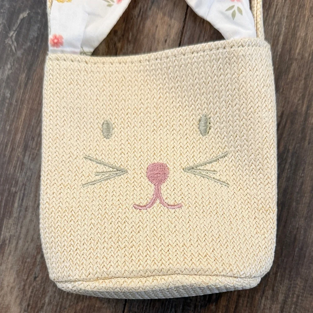 Adorable Bunny Ear Kids Bag - Cream
